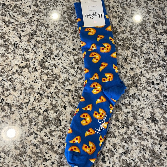 Happy Feet Pizza Socks - Brand New - Picture 2 of 5